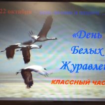 «Вечная слава и вечная память»  посвященный  дню  Белых журавлей