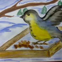 «Нарисуй птицу»#сидимдома